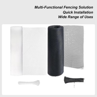 Chicken Wire Mesh Fence Garden Plant Protection Net 15.7 Inch X 10 Ft Mesh Netting Garden Fence With 50 Zip Ties For Dog Cat