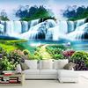 Klassische Naturlandschaft 3D Wandbild Wasserfall Tapete Wohnzimmer Sofa Hintergrundwand Wandbild Heimdekoration