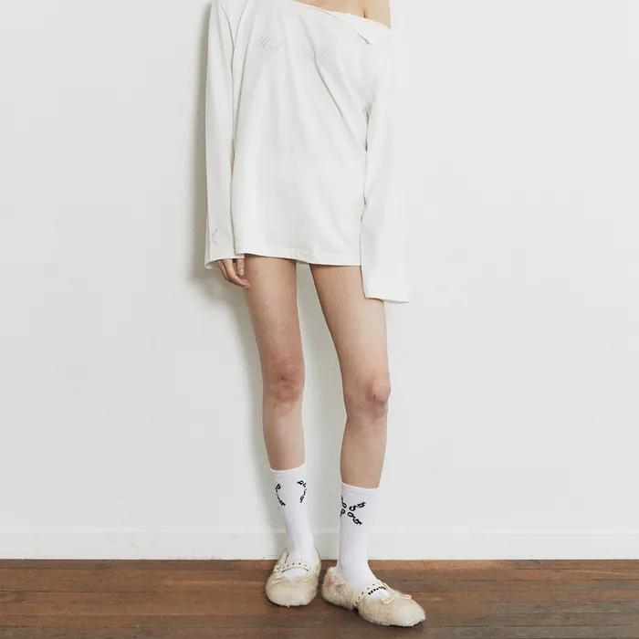 Chunky Cotton Socks_White