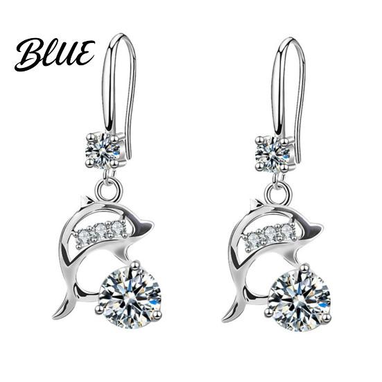 Korean Version Earrings 1 Pair Style Hook Dolphin Design Formal