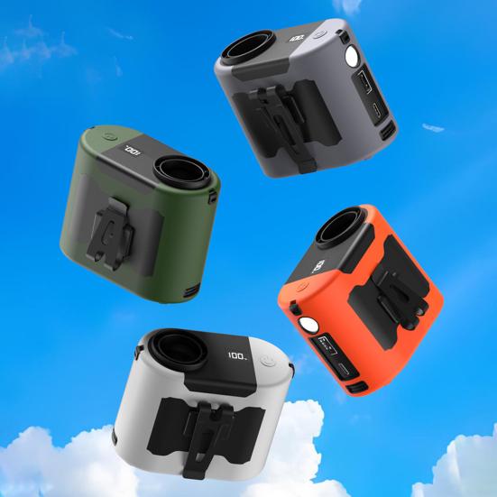 Waist Clip Cooling Fan with LED Light 5 Speed Adjustable 10000mAh Rechargeable Wearable Fan Multifunctional Portable Heatstroke Prevention Belt Fan