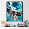 Disney Diamond Painting 5D DIY Moana 2 Fan Art Illustration Art Mosaic Embroidery Decoration Cross Stitch Gift