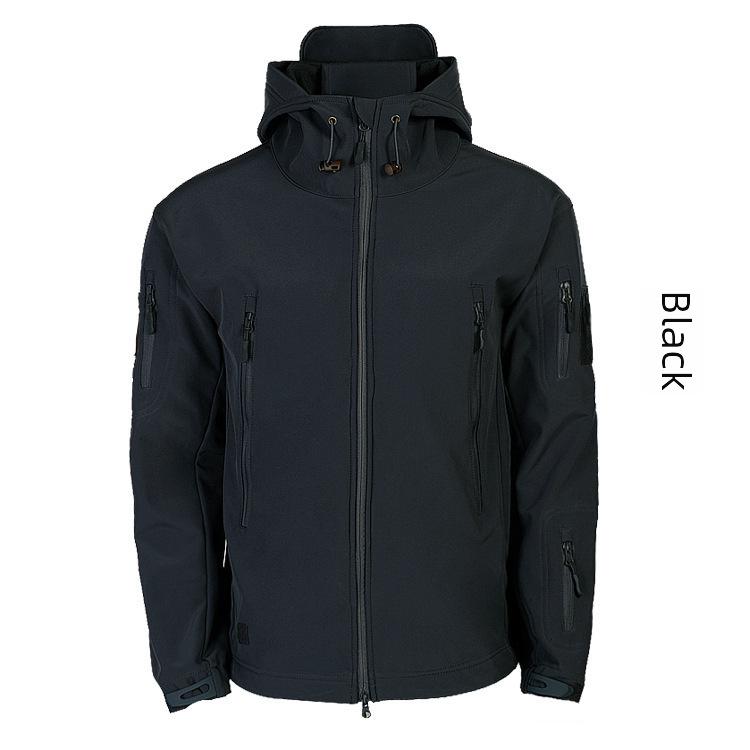 Herren Armee Kampf Softshell Kapuzen Bomberjacke