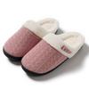 Men's and Women's Thick-Soled Non-Slip Fluffy Cotton Slippers for Fall and Winter