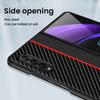 For Samsung Galaxy Z Fold4 Case Ultra Thin Fiber Texture Luxury Leather Fold 4 Shockproof Cover