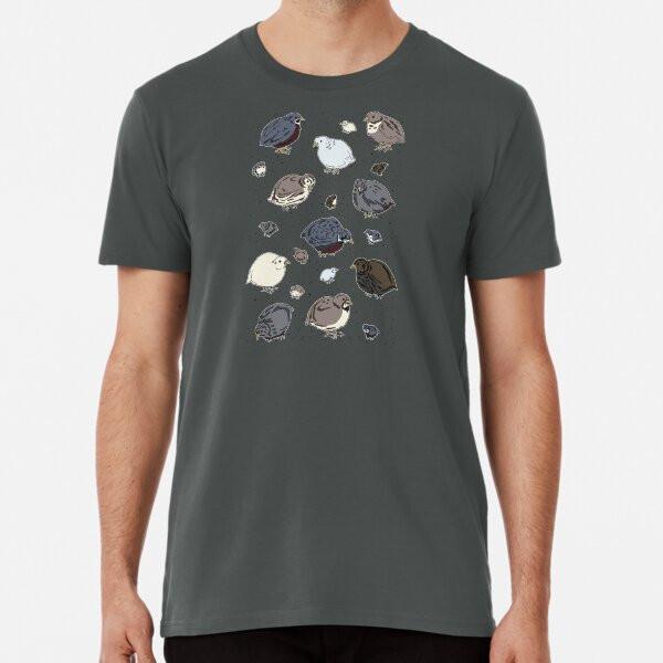 Button Quail Pattern  S To 5XL Made In the AU/USA T-Shirt