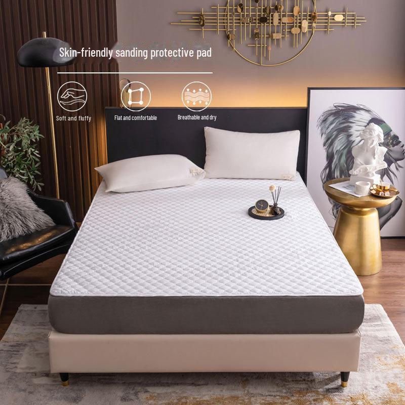 

Защитный чехол для матраса Duo Xi Sanded: Моющийся чехол для односпальной кровати или спальни 120x200 cm