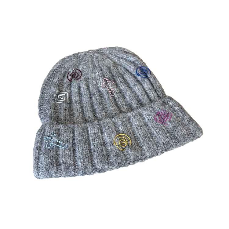 Autumn and winter personalized knitted hat sweet decoration cute wool hat women's outdoor cycling warm cover hat