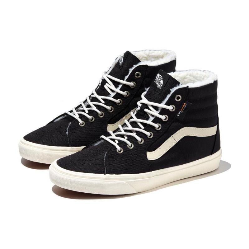 Vans SK8 Hi Cordura Sherpa 'Black White' Vans VN0A4BVT1KP