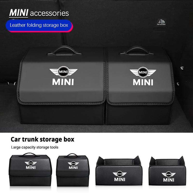 Car Trunk Storage Box High-capacity Leather Organizer Case For MINI Cooper JCW Countryman Clubman Cabrio Paceman Coupe R56 F56