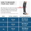 1 Paio Calzini Compressivi da Corsa Supporto Ortopedico Alti al Ginocchio Protezione Polpaccio Caviglia Per Calcio Sci Varici