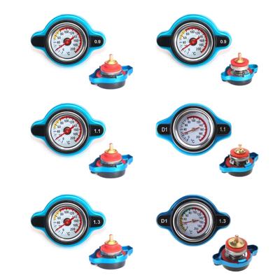 Car Motorcycle Styling Thermo Radiator for Tank Cover Water Temperature Gauge with Utility Safe 0.9 Bar/ 1.1 Bar/1.3