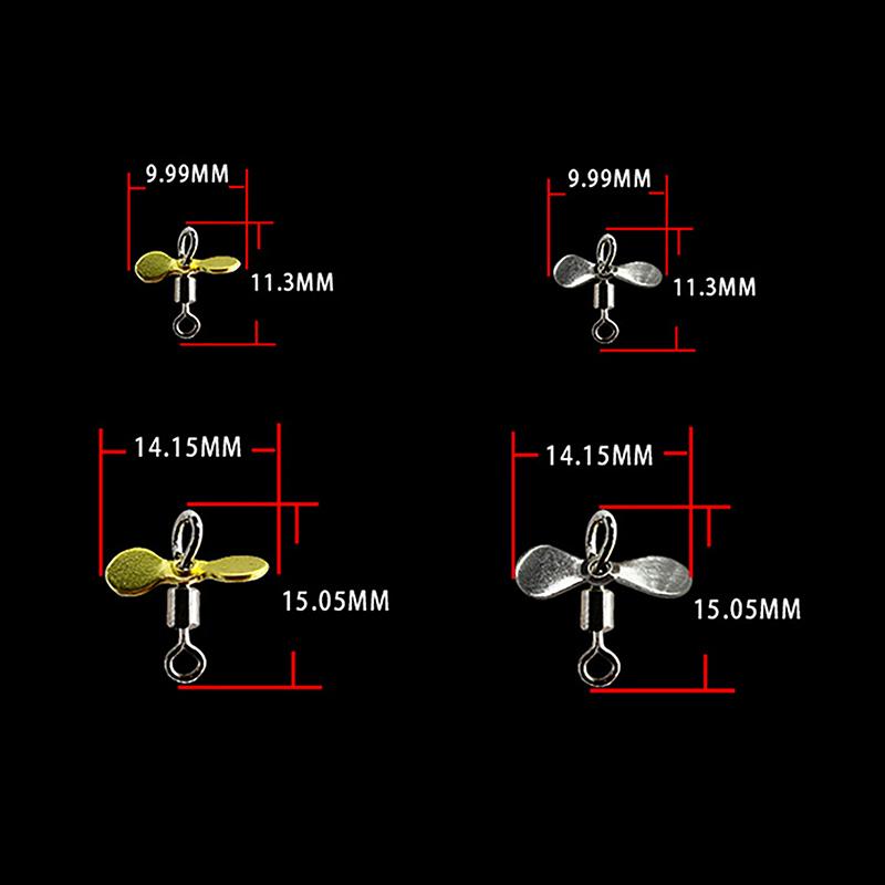 5 stk. Plug Støping Fiske Propellblad Turbo Propell Spinner Blader DIY Fiske Lokkemiddel Krok Agn Fiske Tilbehør