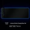RGB Gaming Mouse Pad with Wireless Fast Charging (15W/10W/7.5W), Soft Surface, Colorful Light Effects, Phone Charger
