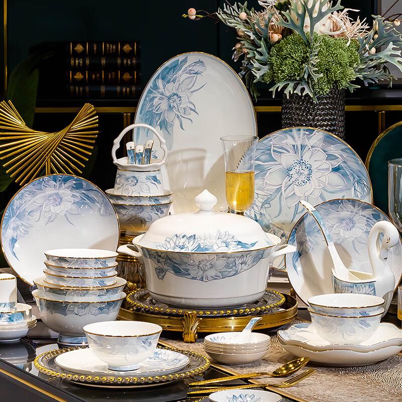 Mode Lanka Ceramic Chinese Light Luxury 8-inch Soup Bowl