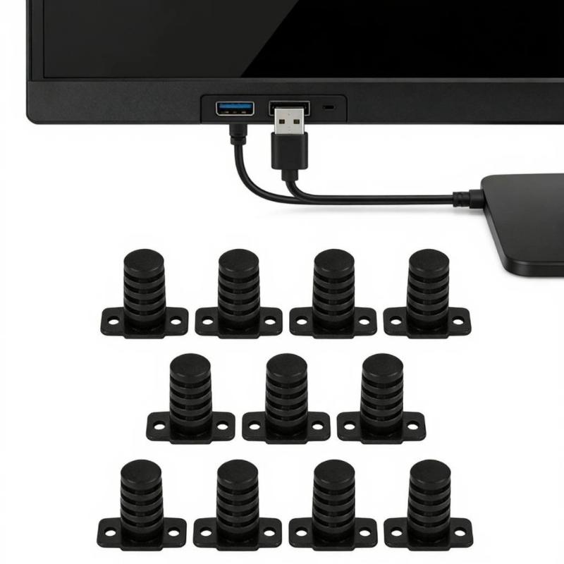 Flexible PVC Wire Retainer Not Slip Cable Lock for 3.0MM Diameter Cables Ensures Stable Connection & Prevents Damage