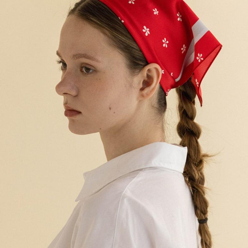 2DREAMERS Scarlet Garden Silk Scarf