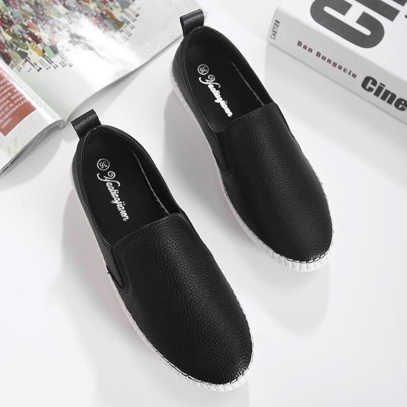 Mocassini bianchi versatili slip-on da donna – Scarpe casual basse da sera per l'autunno 2025