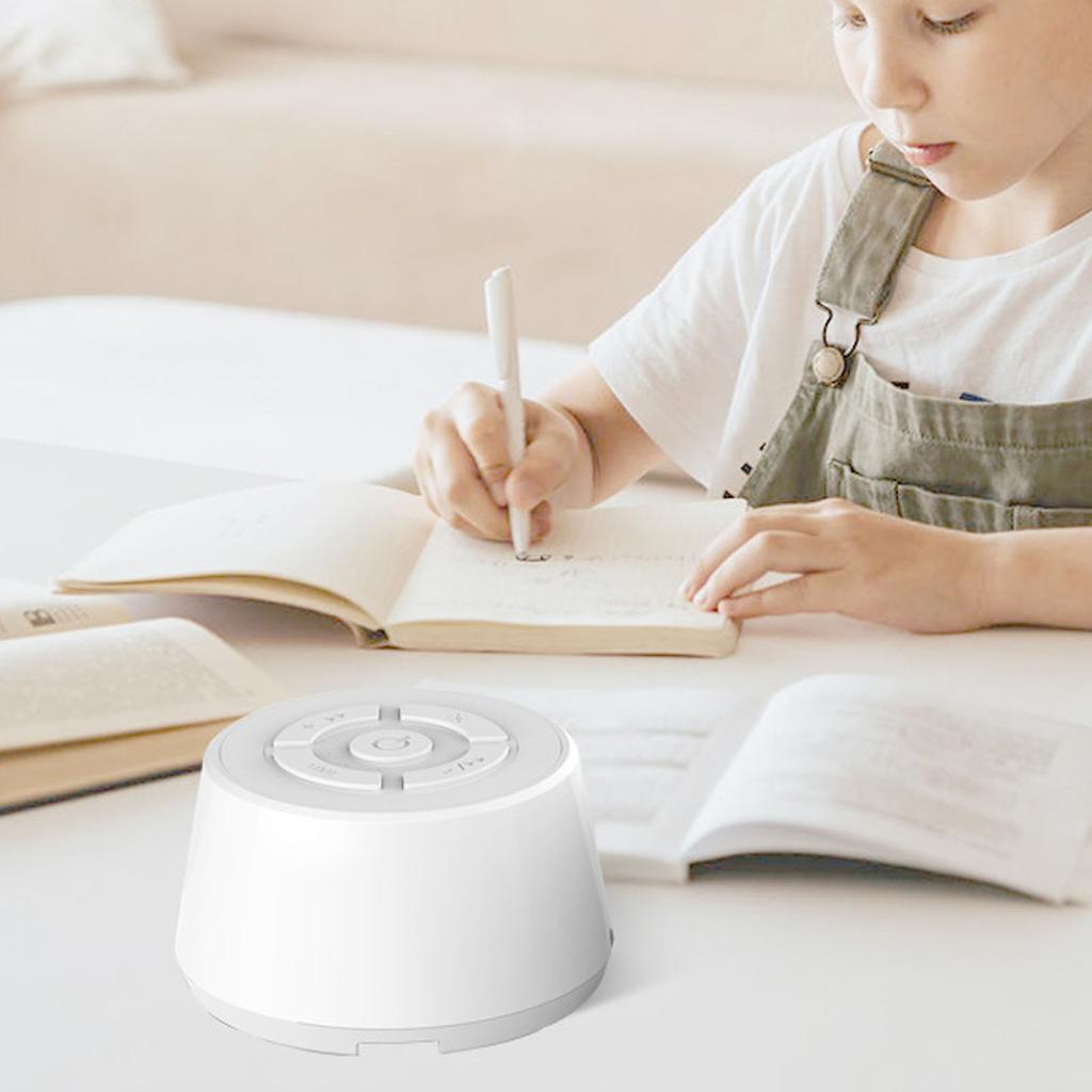 White Noise Sound Machine Portable Relaxing Sounds Built in Timer Adults Baby Sleeping Machine for Home Travel