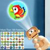 Cartoon Bear Bear Flashlight Projector Cognition Children Luminous Toys  Kindergarten