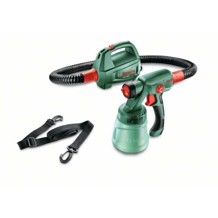 Bosch Paint Sprayer - Pfs 1000 - 410 W - Flow Rate : 0 - 100 Ml/min - Tank : 800 Ml - Flexible : 1.3 M
