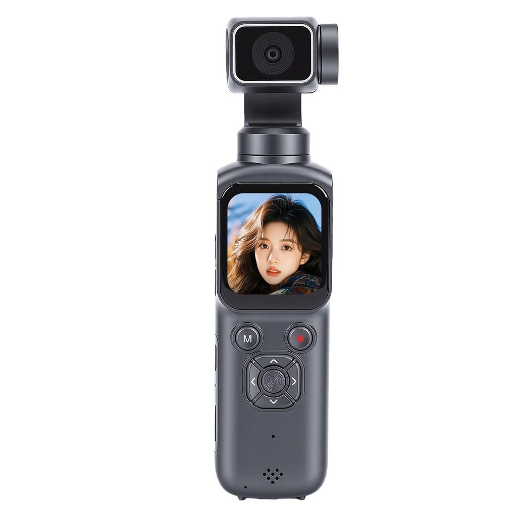 Tragbare Videokamera 4K 64MP WiFi Handheld Vlogging-Kamera Anti-Wackel-Digitaler Videorekorder für Outdoor-Reisen