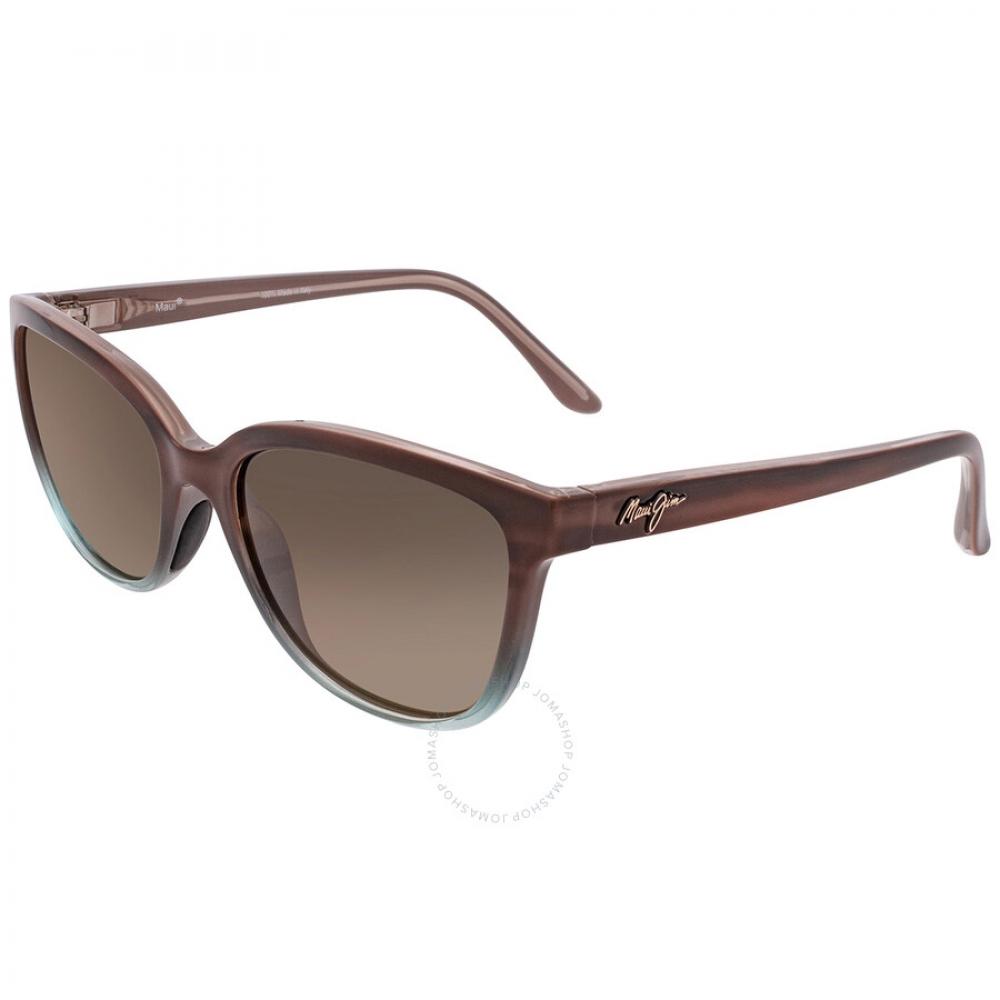 Maui Jim Honi Hcl Bronze Cat Eye Ladies Sunglasses Hs758 22b 54