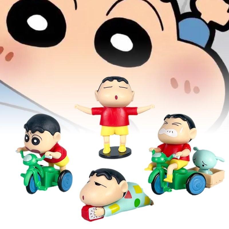 Adorable Crayon Shinchan Pvc Figurine Set Cute Cartoon Blind Box Collection