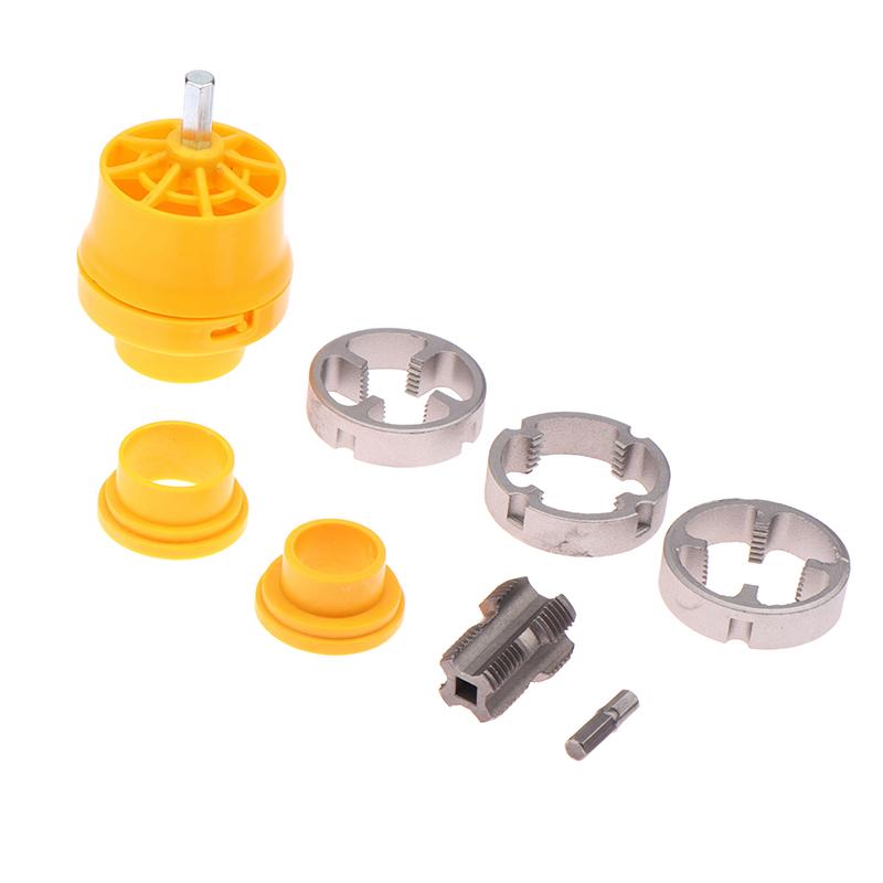 Electric Drill Compatible Pvc Pipe Threader Kit With Various Die Sizes 1/2'' 3/4'' For Electric Drill Accessories