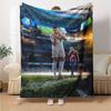 Star Player Kylian Mbappé Blanket Comfortable Great for Bedding Livingroom Picnics Four Seasons Universal Stylish Decor