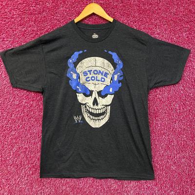 WWE Stone Cold Steve Austin Design Grafico Teschio 100% Cotone T-shirt Uomo Maglietta Top