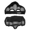 Half Face Mesh Mask Adjustable with Ear Protection Mesh Mask for Paintball CS Game