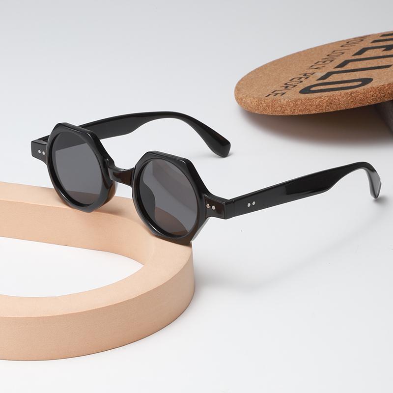 Polygonale Reisnagel Kleine Rahmen Sonnenbrille Neu Retro Personalisierte Brille Mode Sonnenbrille 7734
