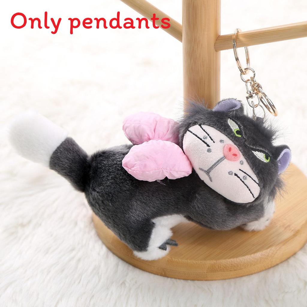 Plush Cat Keychain With Pink Butterfly Bow For Girls Gift And Accessories