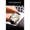 POEDAGAR Luxury Fashion Watch for Man Leather Date Week Casual Quartz Clock Waterproof Luminous Business Watches Reloj