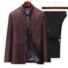 Men's Tang Suit Jacket: Retro Spring/Fall Outfit for Middle-Aged and Elderly - Ideal Birthday Gift for Dad/Grandpa