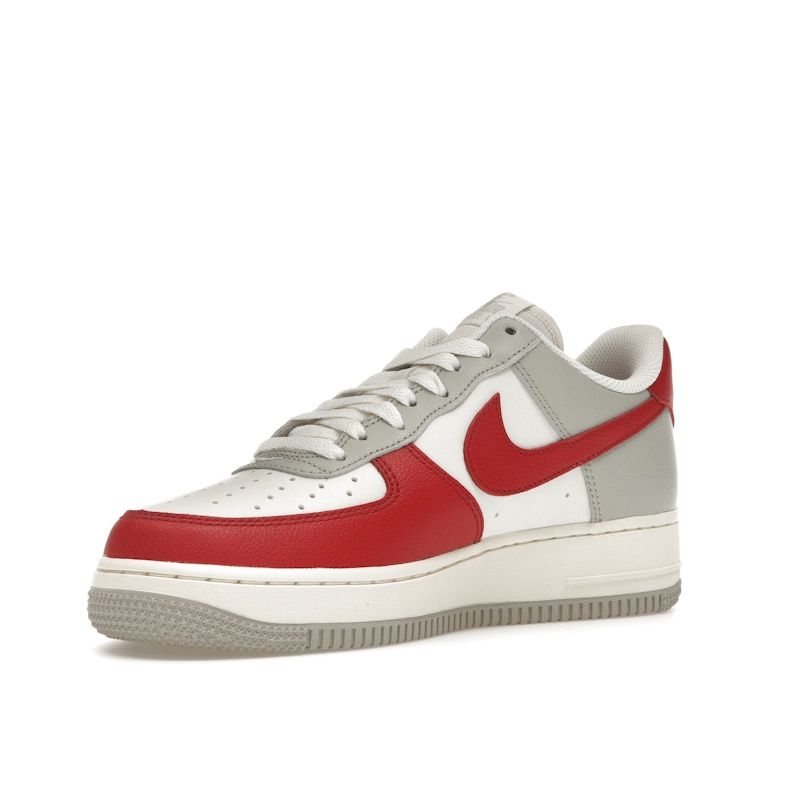 Nike Buty Męskie Air Force 1 07 LV8 Gym Red Toe Sneakers Light-Iron-Ore Pale-Ivory Phantom HJ9094-012