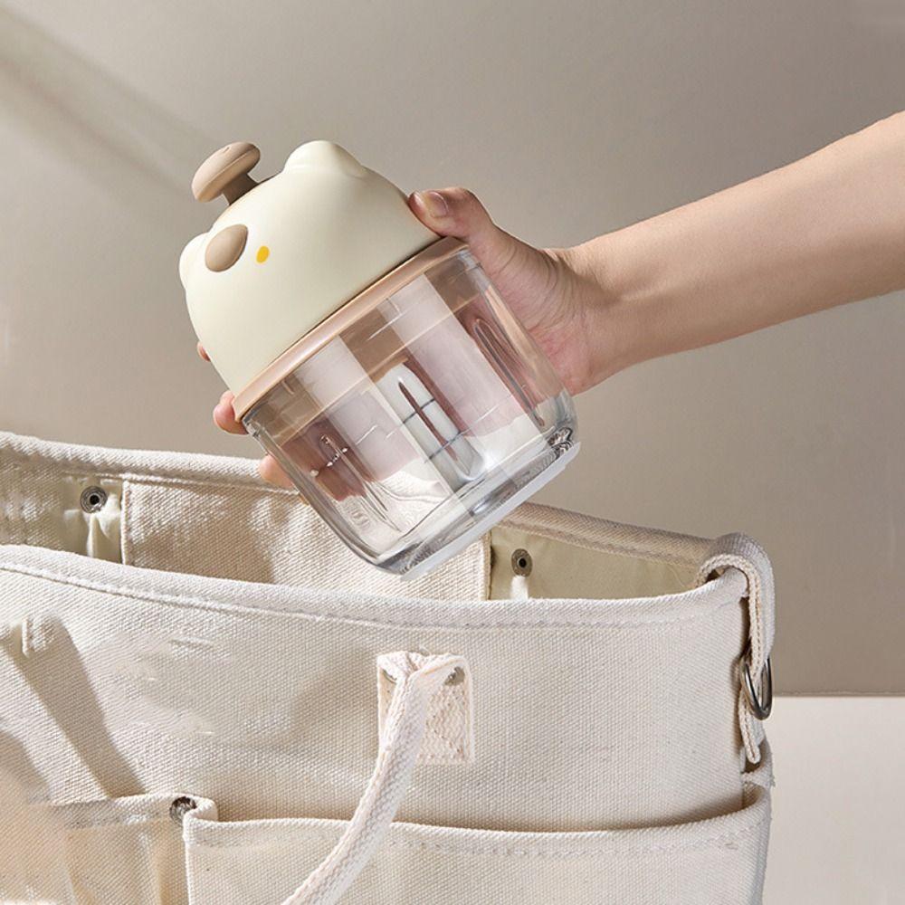 Durable Mini Garlic Mincer Rechargeable Food Processor Garlic Masher Machine  Restaurant