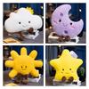 Cute Starry Sky Series Plush Toy Cushions With Soft Fluffy Clouds And Stars