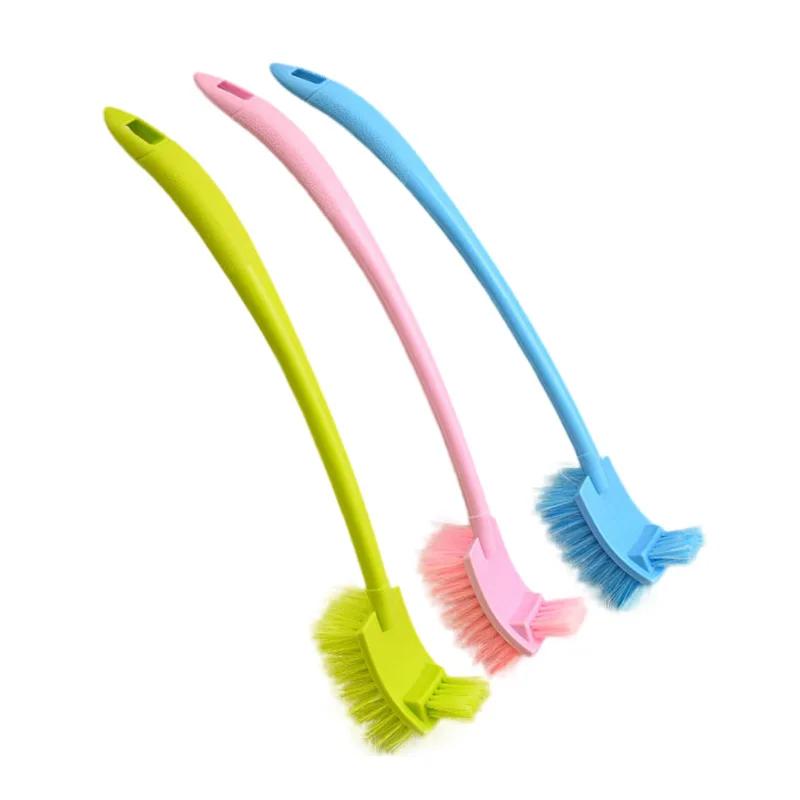 Plastic Curved Long Handle Toilet Brush Toilet Cleaning Multi-purpose Brush