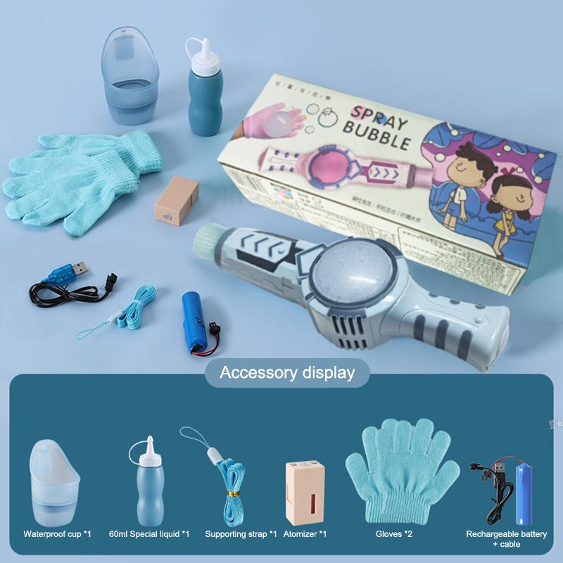 

Дымовая машина для мыльных пузырей Эластичный пузырьковый туман Волшебная палочка Интерактивная вечеринка Красочное освещение Машина для выдувания пузырей Летние вечеринки Игрушка