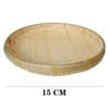 Handmade Bamboo Sieve Wicker Weaving Round Fruit Bread Basket Plates Snack Food Bread Picnic Vegetable Dishes Rattan Basket