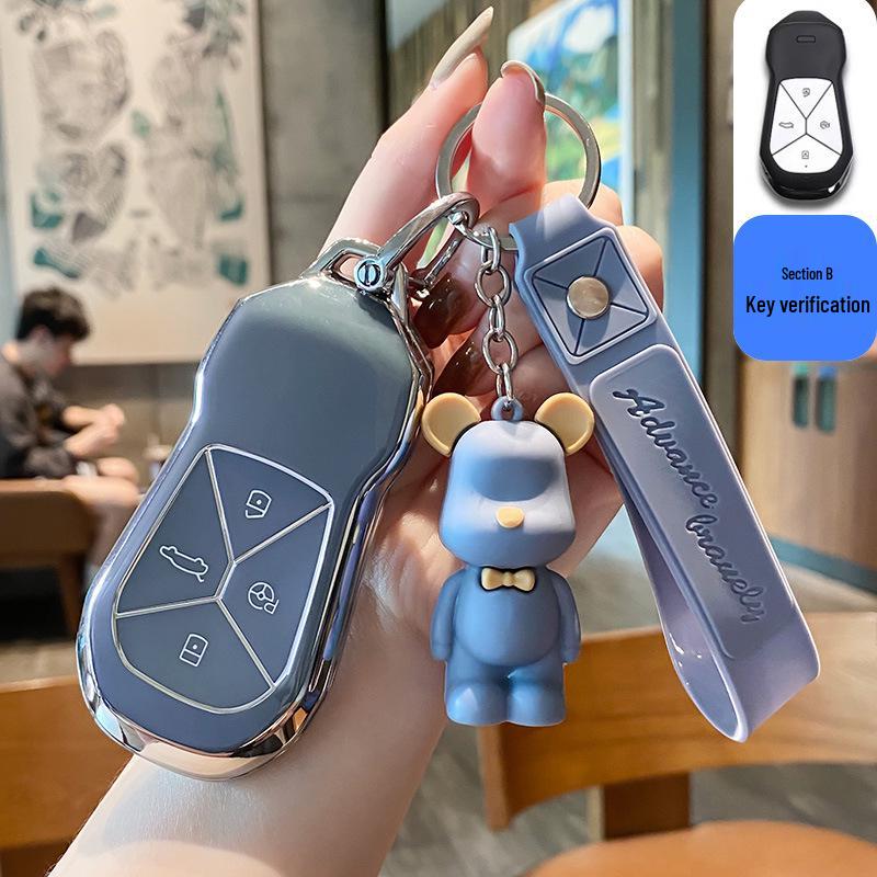 Xiaopeng P5/G3i/P7 Car Key Cover: Unisex Protective Case for 2021-2022 Models