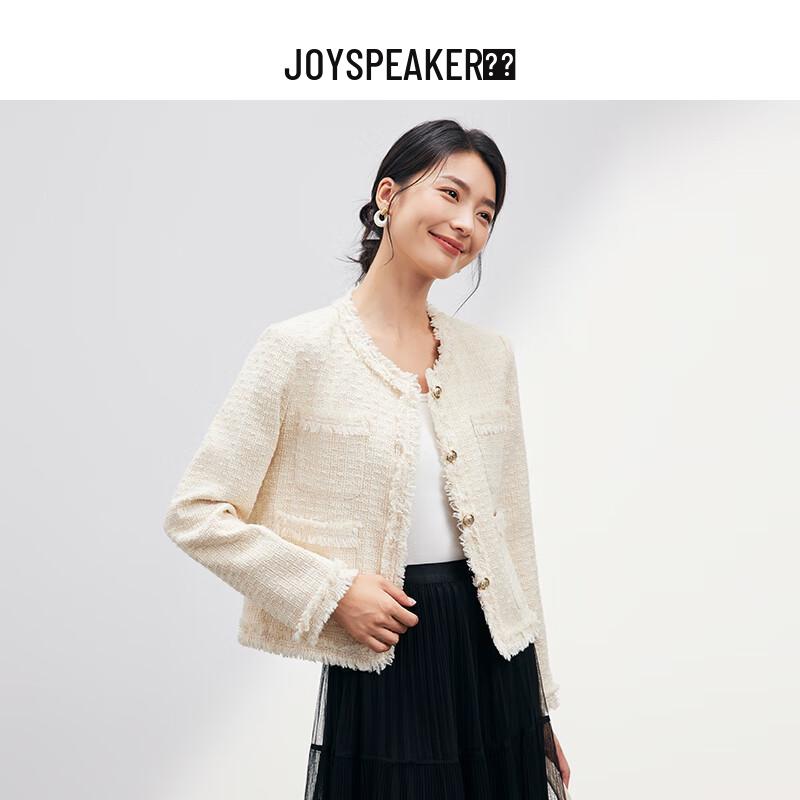

JOY SPEAKER Women s Chic Little Fragrance Style Short Coat S