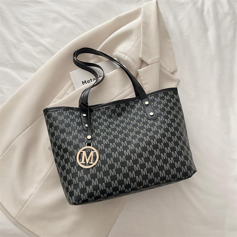 

Premium Tote Bag Women s Retro Old Flower Fashion Versatile Casual Shoulder Bag Large Capacity Handbag