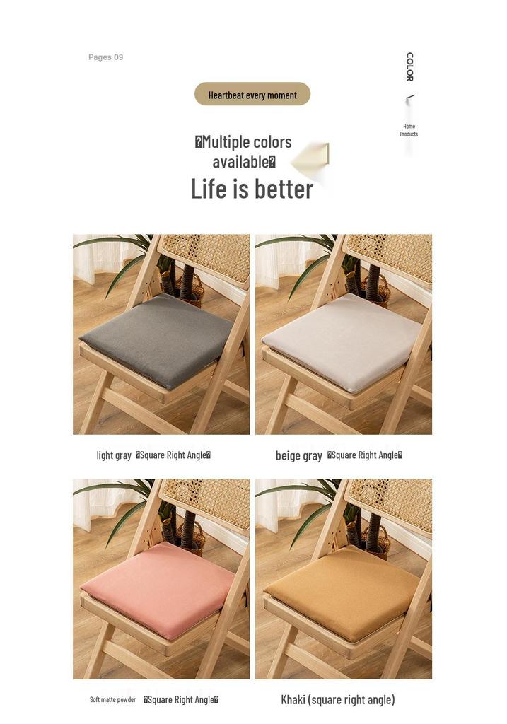 All-Season Memory Foam Seat Cushion for Office, Dining, and Student Chairs