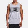 Under Armour Letter Print Spliced Casual Sports Vest Men Vests Gray 1361713-011