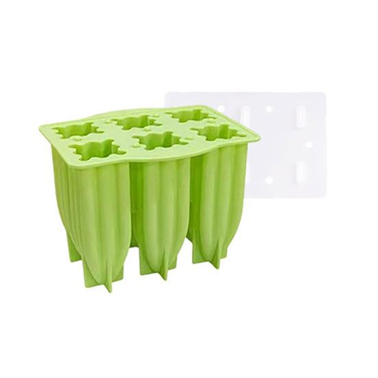 Silicone Popsicle Mold with Lid Handle Easy-Release Ice Pop Maker for DIY Treats BPA-Free Dishwasher Safe Fun Summer Kitchen Tool for Kids Adult
