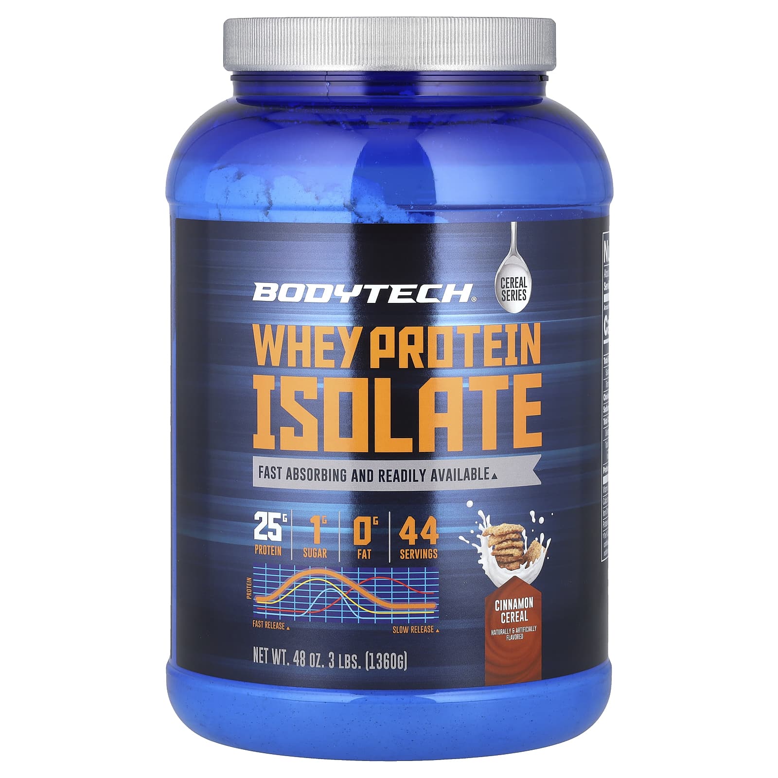

Whey Protein Isolate, Cinnamon Cereal, 1,360G (3Lbs)