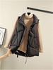 Cotton vest women's autumn and winter vest large size foreign versatile vest jacket European and American style short